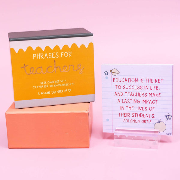 Phrases For Teachers Encouraging Desk Card Set-Callie Danielle-R3vel Threads, Women's Fashion Boutique, Located in Hudsonville, Michigan