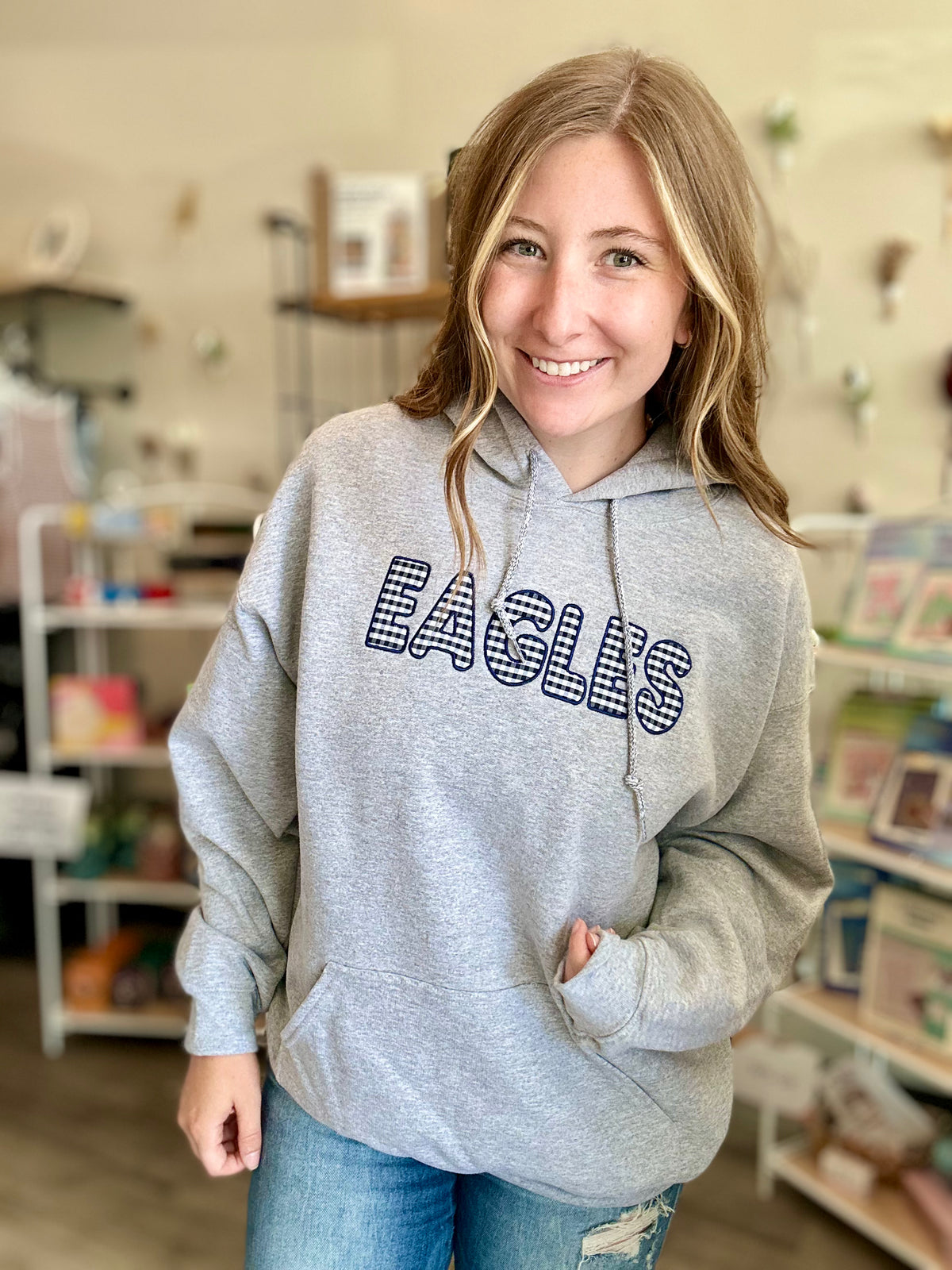 Gingham Eagles-r3velthreads-R3vel Threads, Women's Fashion Boutique, Located in Hudsonville, Michigan
