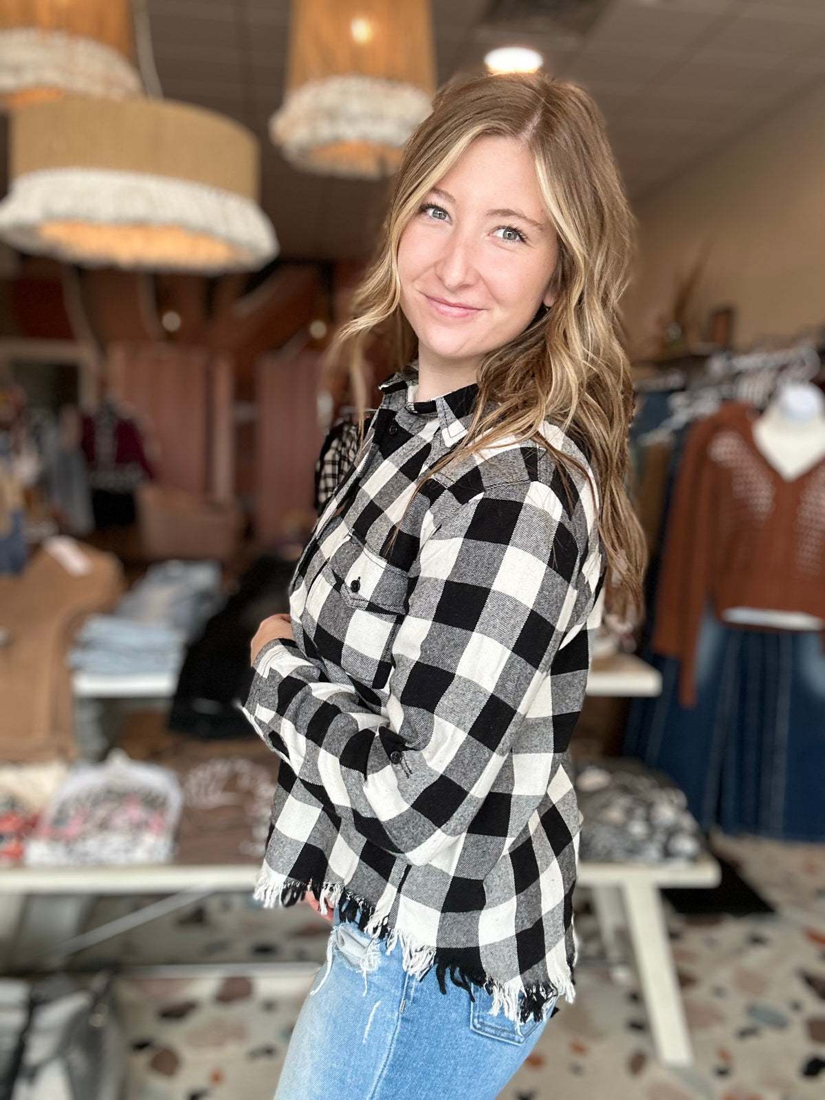 Lucy Flannel-Risen-R3vel Threads, Women's Fashion Boutique, Located in Hudsonville, Michigan