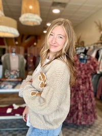 Lola Bow Sweater-Doe & Rae-R3vel Threads, Women's Fashion Boutique, Located in Hudsonville, Michigan