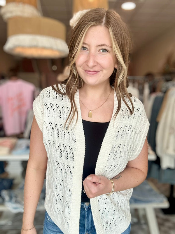 MaryAnn Crochet Cardi-Be Cool-R3vel Threads, Women's Fashion Boutique, Located in Hudsonville, Michigan