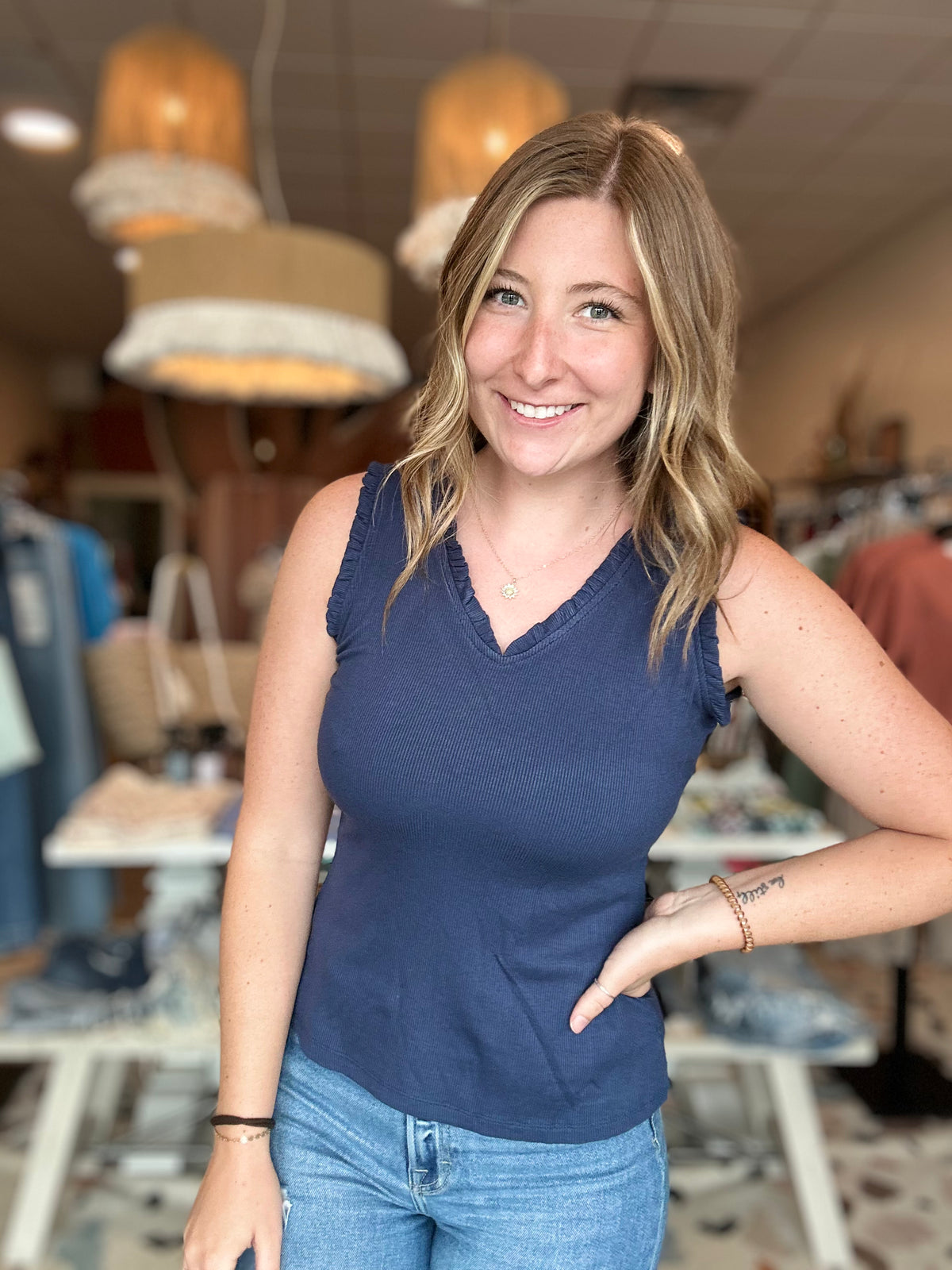 Romy Top-Doe & Rae-R3vel Threads, Women's Fashion Boutique, Located in Hudsonville, Michigan