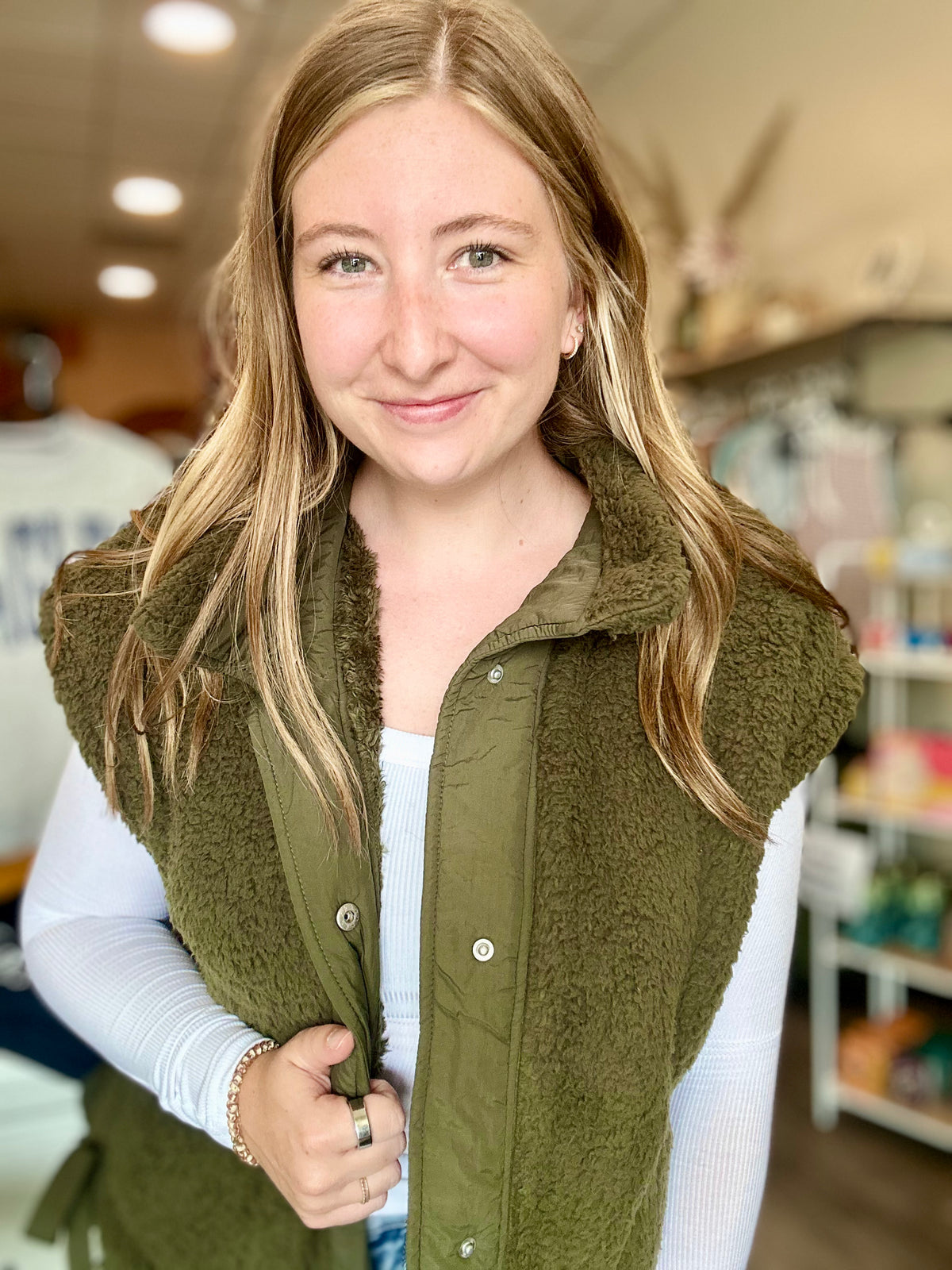 Brynn Sherpa Vest-Zenana-R3vel Threads, Women's Fashion Boutique, Located in Hudsonville, Michigan