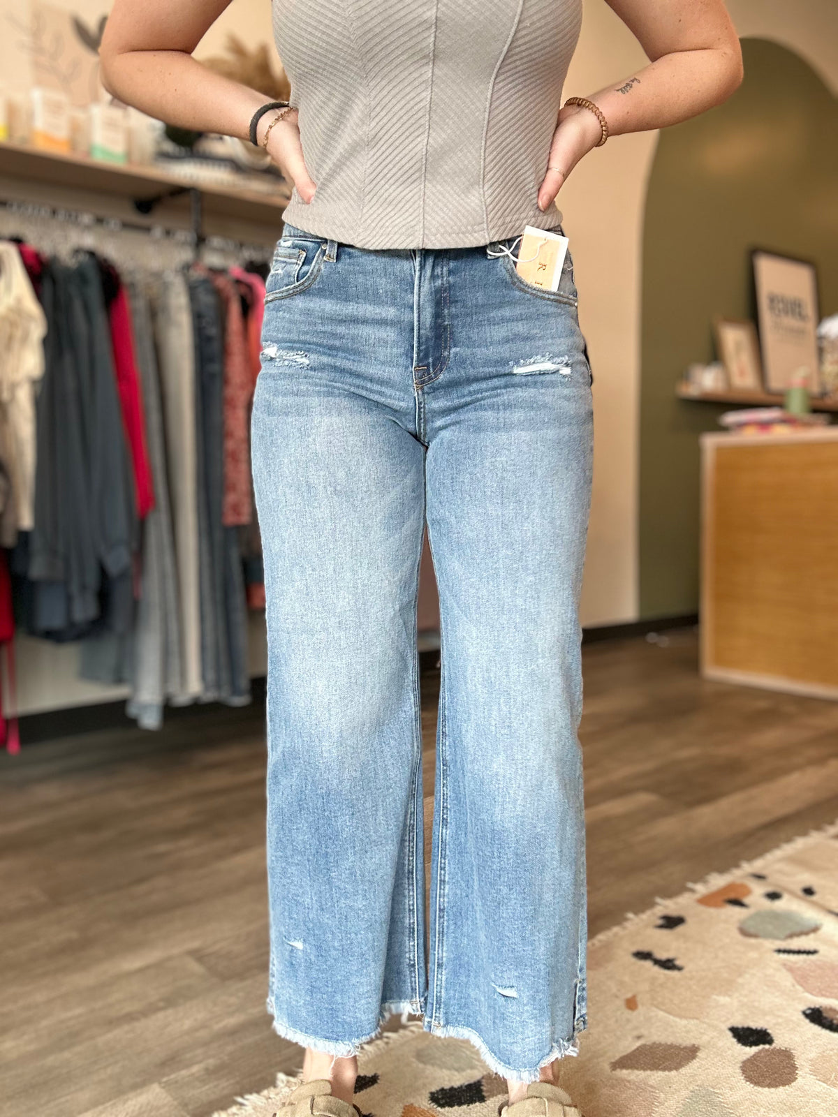 Alice High Rise Crop-Risen-R3vel Threads, Women's Fashion Boutique, Located in Hudsonville, Michigan