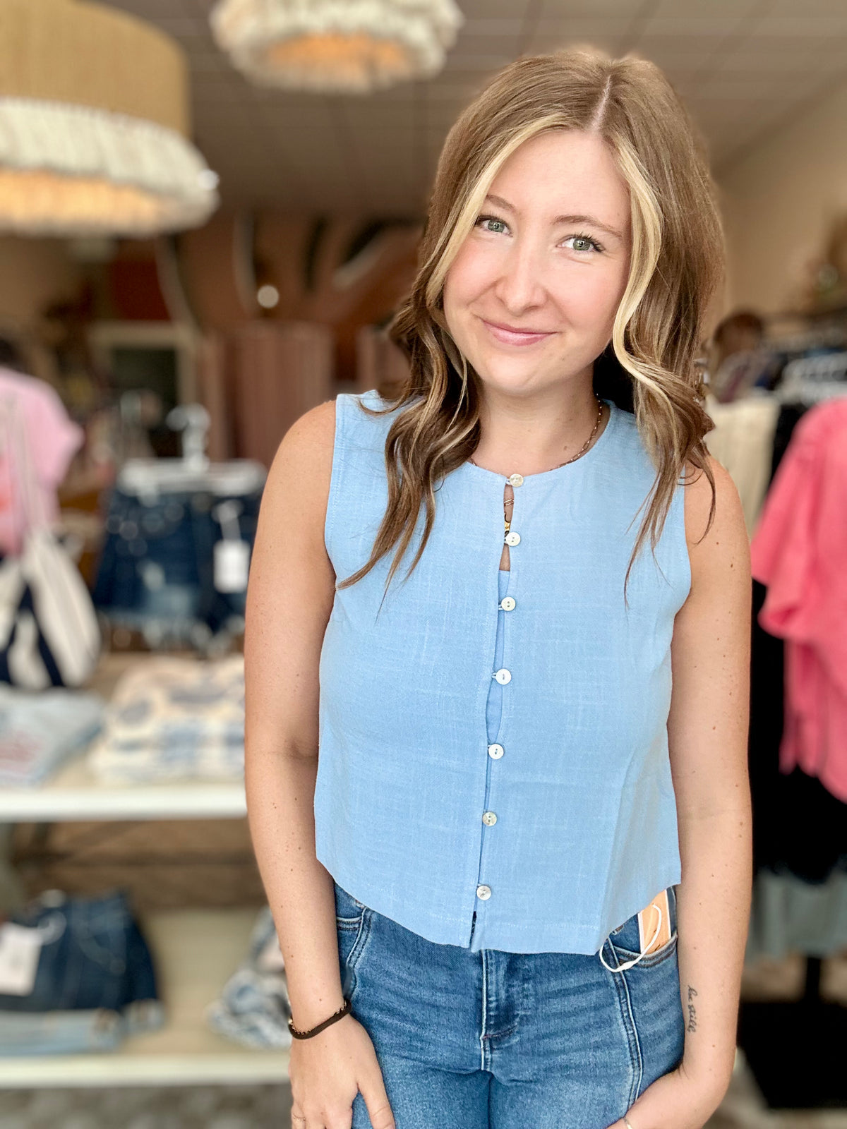 Jordyn Tank-Doe & Rae-R3vel Threads, Women's Fashion Boutique, Located in Hudsonville, Michigan