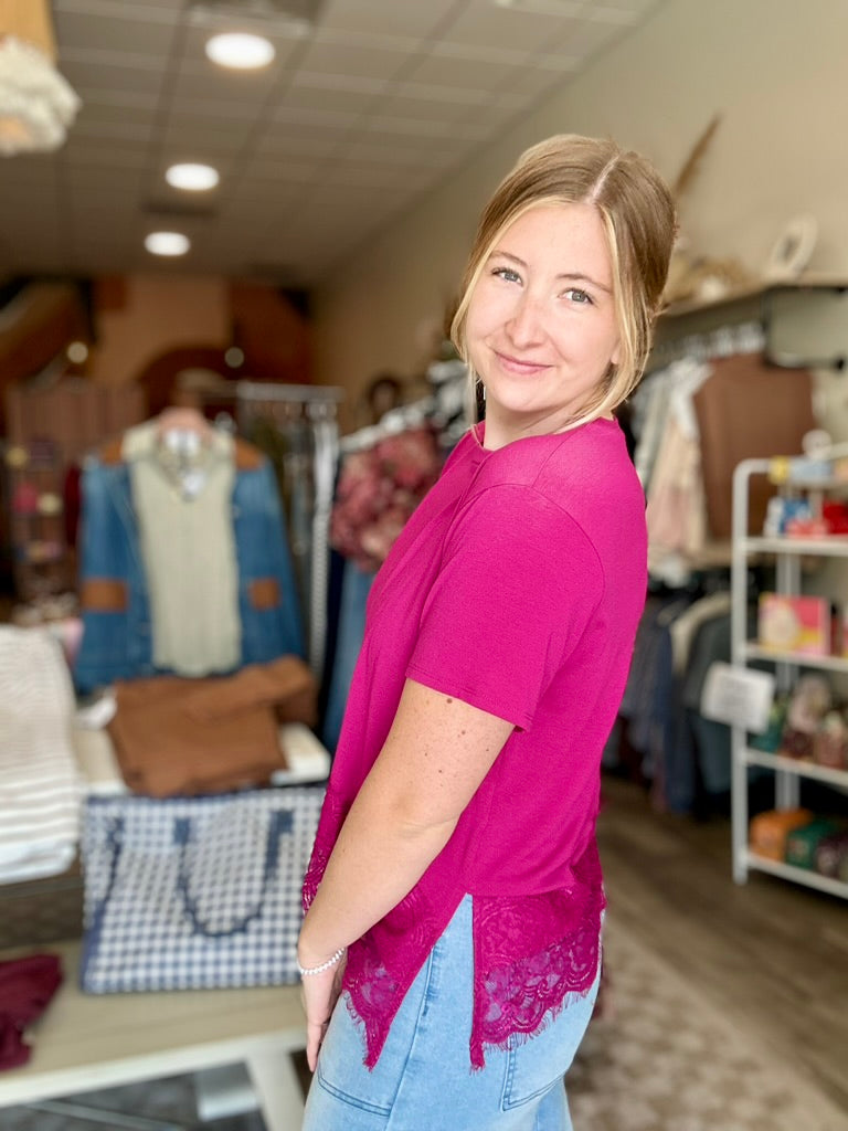 Faith Top- Magenta