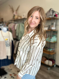 Brynn Button Down-Doe & Rae-R3vel Threads, Women's Fashion Boutique, Located in Hudsonville, Michigan