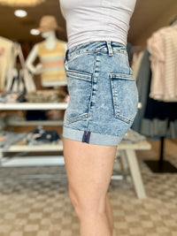 Rosie Pocket Shorts-Risen-R3vel Threads, Women's Fashion Boutique, Located in Hudsonville, Michigan