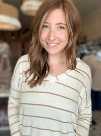 Dana Top-Blu Pepper-R3vel Threads, Women's Fashion Boutique, Located in Hudsonville, Michigan