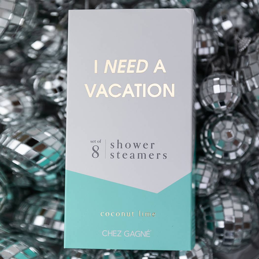 I Need a Vacation Shower Shower Steamers - Coconut Lime - Set of 8 Tabs-Chez Gagné-R3vel Threads, Women's Fashion Boutique, Located in Hudsonville, Michigan