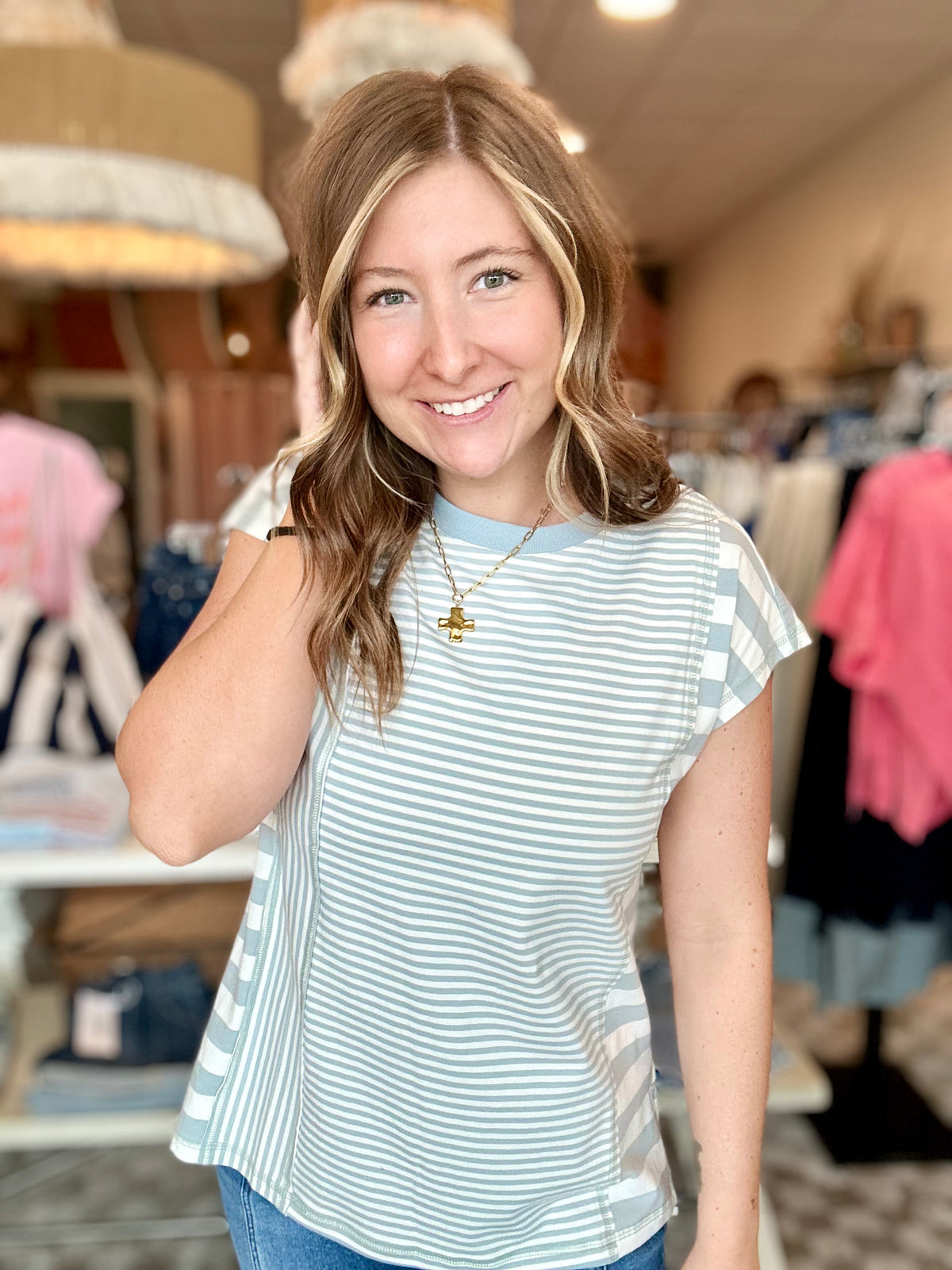 Lisa Top-Doe & Rae-R3vel Threads, Women's Fashion Boutique, Located in Hudsonville, Michigan