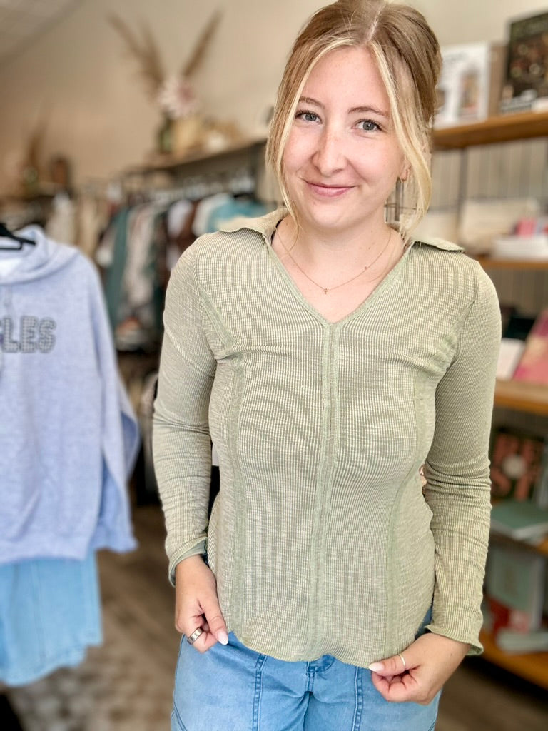 Harley Longsleeve-Doe & Rae-R3vel Threads, Women's Fashion Boutique, Located in Hudsonville, Michigan