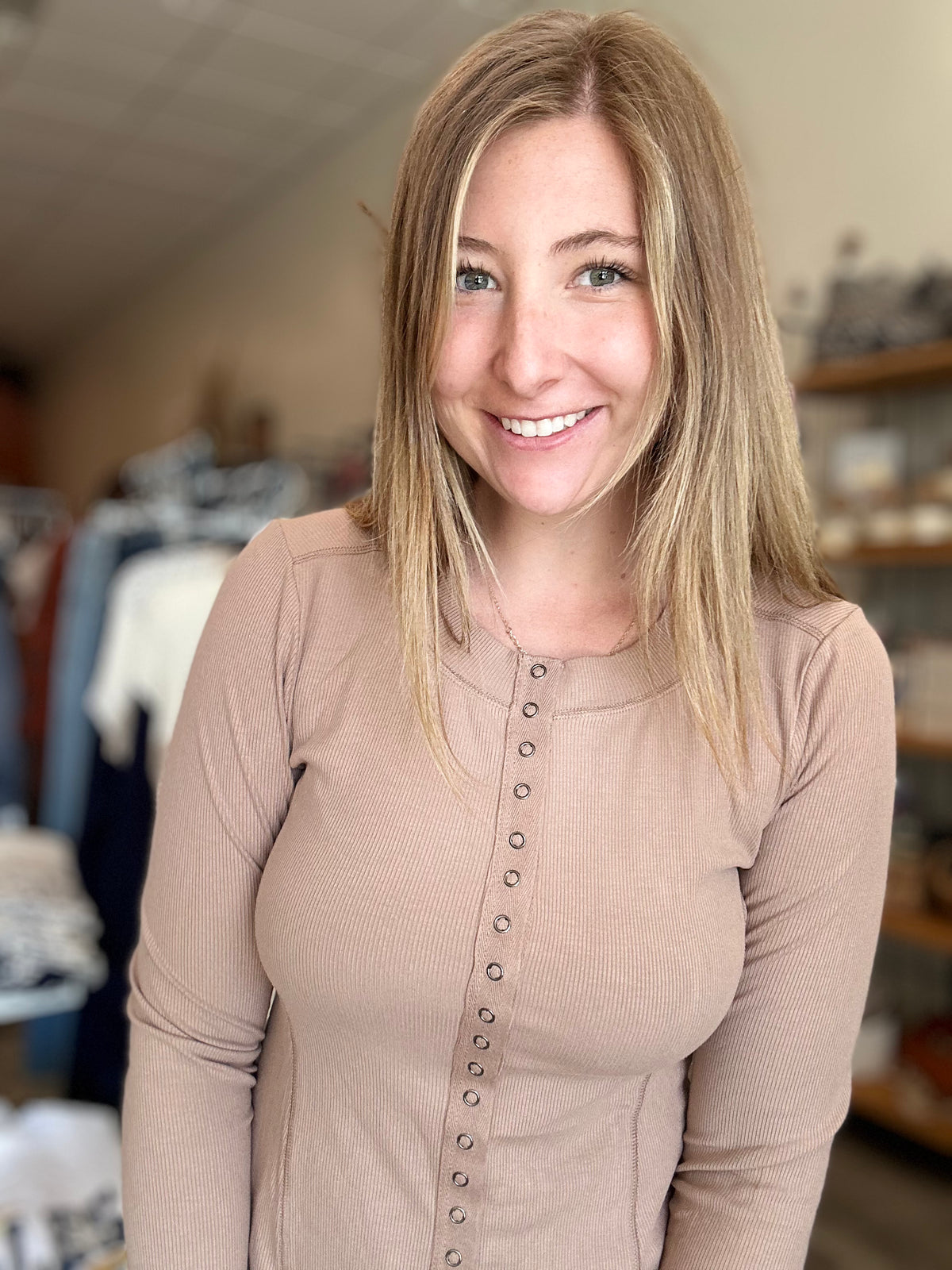 Lola Top-Doe & Rae-R3vel Threads, Women's Fashion Boutique, Located in Hudsonville, Michigan