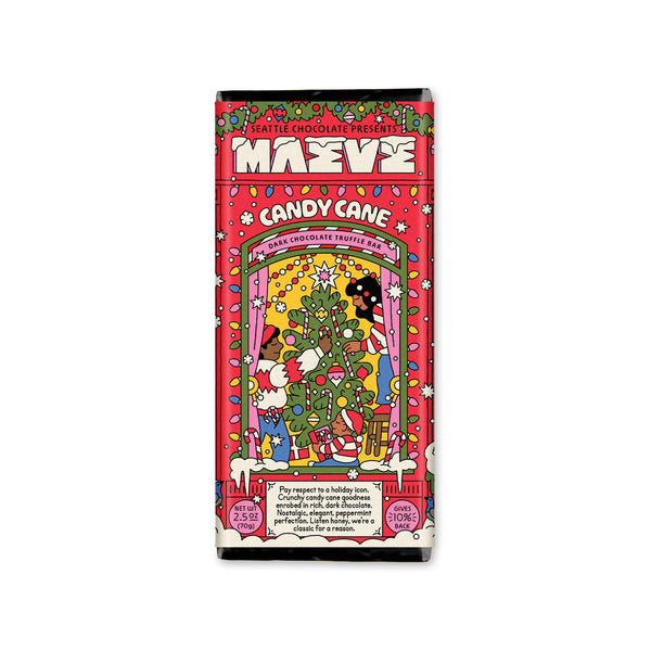 Holiday - Candy Cane Truffle Bar-Seattle Chocolate Presents Maeve-R3vel Threads, Women's Fashion Boutique, Located in Hudsonville, Michigan