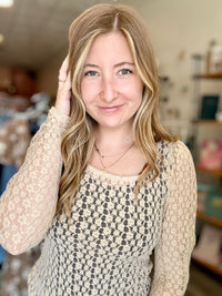 Morgan Lace Top-Doe & Rae-R3vel Threads, Women's Fashion Boutique, Located in Hudsonville, Michigan