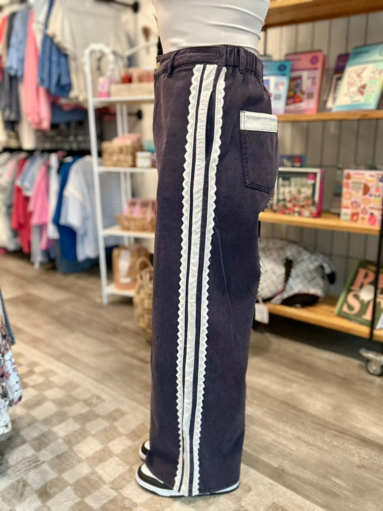 Rae Micro Dot Pant-Oddi-R3vel Threads, Women's Fashion Boutique, Located in Hudsonville, Michigan
