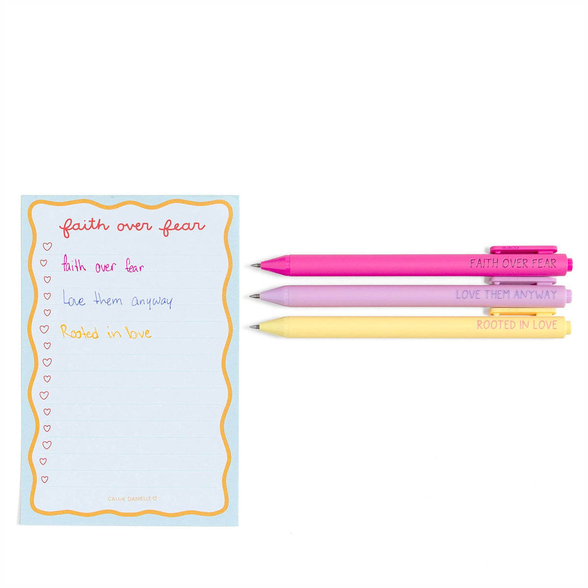 Faith Over Fear Pen Set-Callie Danielle-R3vel Threads, Women's Fashion Boutique, Located in Hudsonville, Michigan