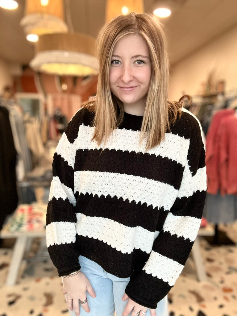 Piper Sweater-Blu Pepper-R3vel Threads, Women's Fashion Boutique, Located in Hudsonville, Michigan