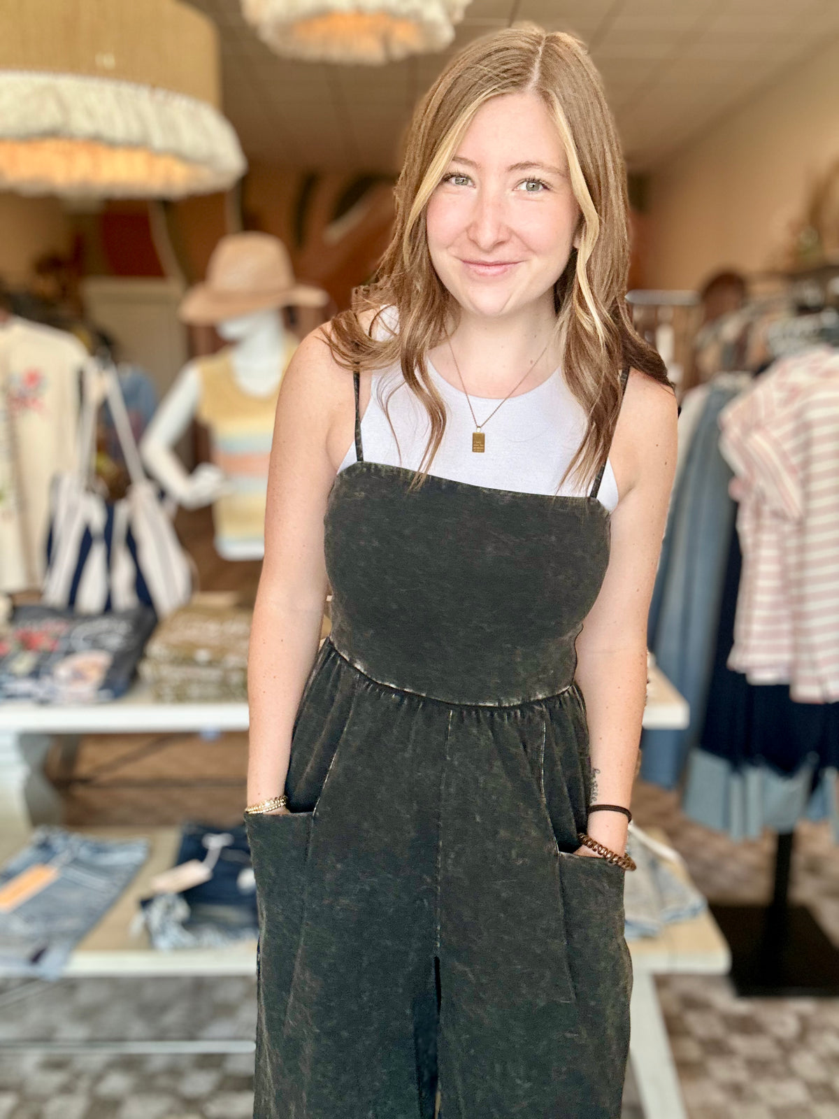 Hadley Romper-Bluivy-R3vel Threads, Women's Fashion Boutique, Located in Hudsonville, Michigan