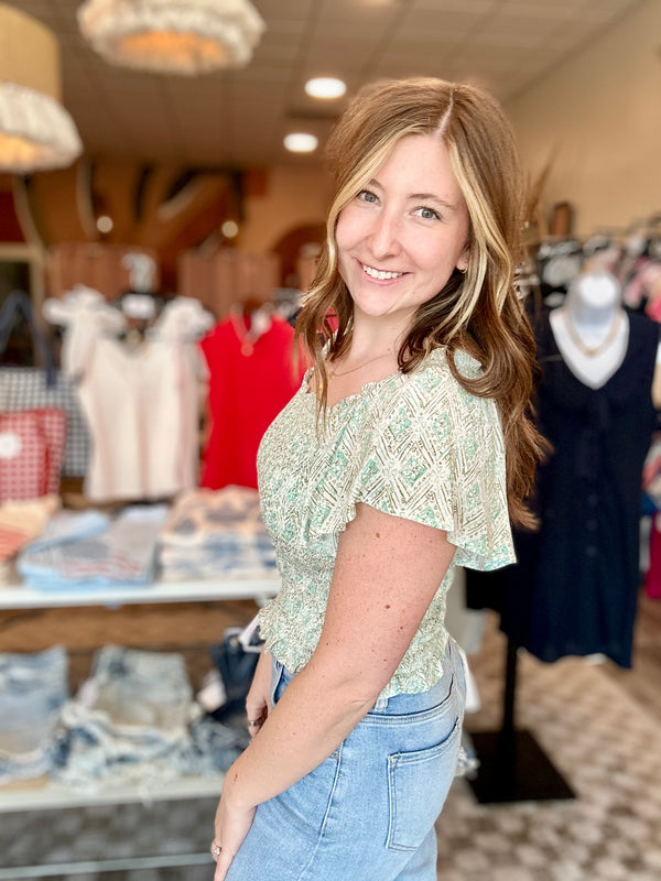 Saige Top-Doe & Rae-R3vel Threads, Women's Fashion Boutique, Located in Hudsonville, Michigan