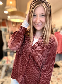 Brielle Button Down-GeeGee-R3vel Threads, Women's Fashion Boutique, Located in Hudsonville, Michigan