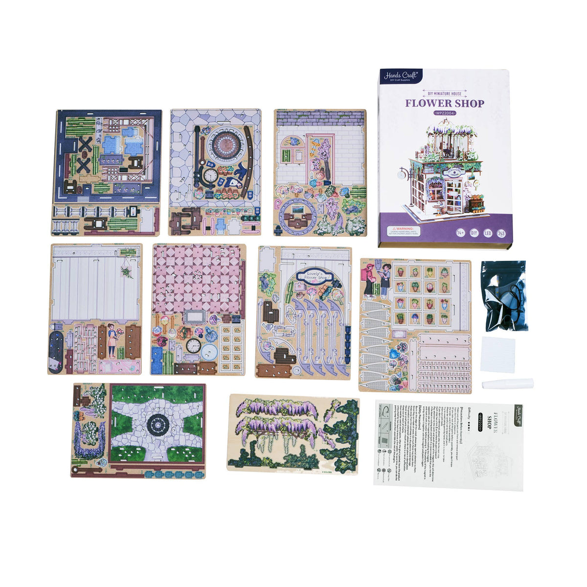 DIY Miniature House Kit: Flower Shop-Hands Craft-R3vel Threads, Women's Fashion Boutique, Located in Hudsonville, Michigan