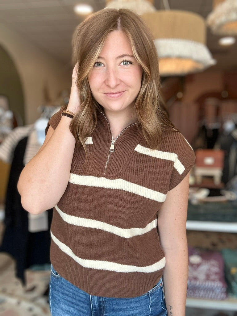 Hadlee Half Zip-Doe & Rae-R3vel Threads, Women's Fashion Boutique, Located in Hudsonville, Michigan