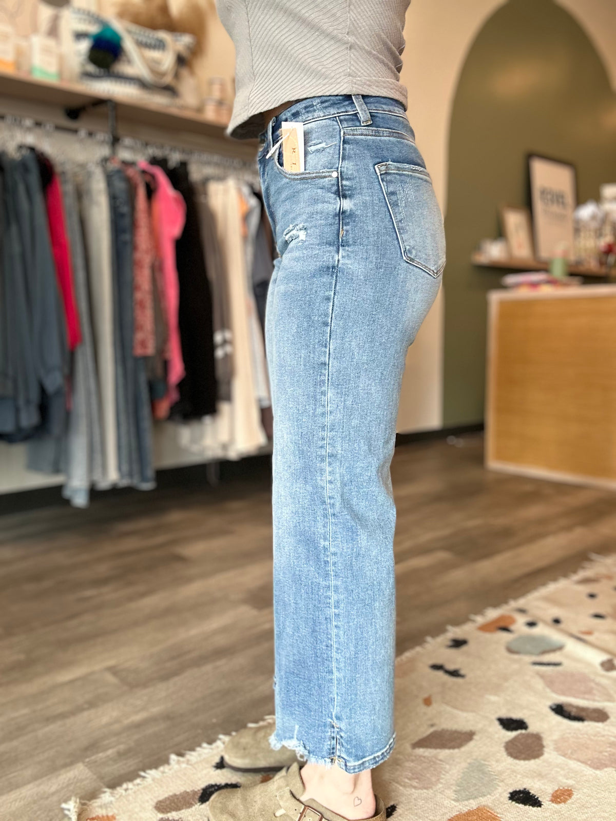 Alice High Rise Crop-Risen-R3vel Threads, Women's Fashion Boutique, Located in Hudsonville, Michigan