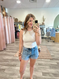 Rosie Pocket Shorts-Risen-R3vel Threads, Women's Fashion Boutique, Located in Hudsonville, Michigan