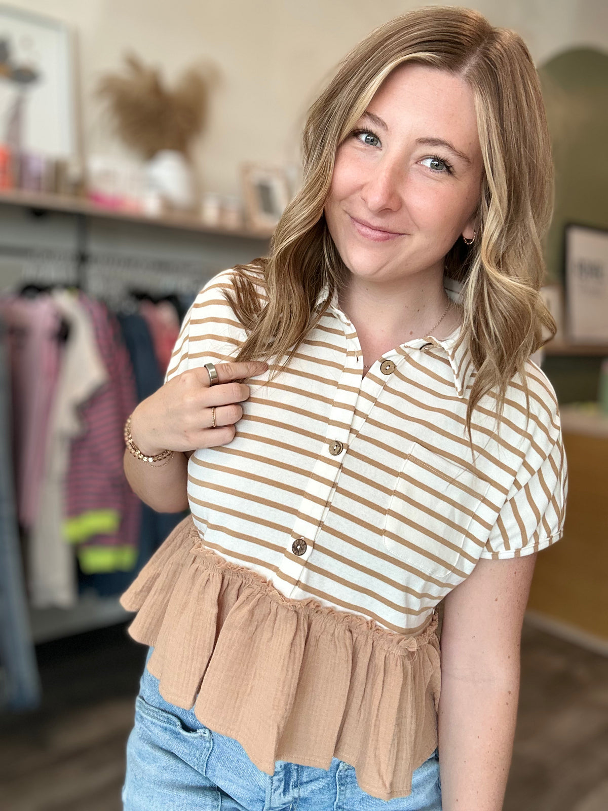 Taya Top-gilli-R3vel Threads, Women's Fashion Boutique, Located in Hudsonville, Michigan