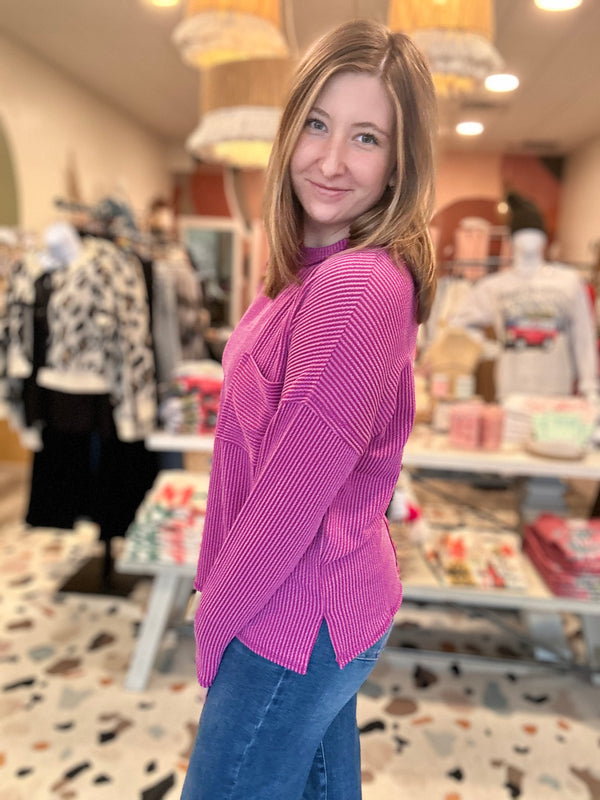 Hallie Long Sleeve-Zenana-R3vel Threads, Women's Fashion Boutique, Located in Hudsonville, Michigan