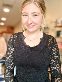 Kara Lace Long Sleeve-Bluivy-R3vel Threads, Women's Fashion Boutique, Located in Hudsonville, Michigan