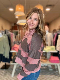 Wren Rugby Striped Top-Doe & Rae-R3vel Threads, Women's Fashion Boutique, Located in Hudsonville, Michigan