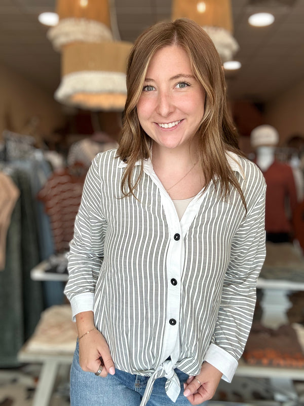 Julia Button Down-gilli-R3vel Threads, Women's Fashion Boutique, Located in Hudsonville, Michigan