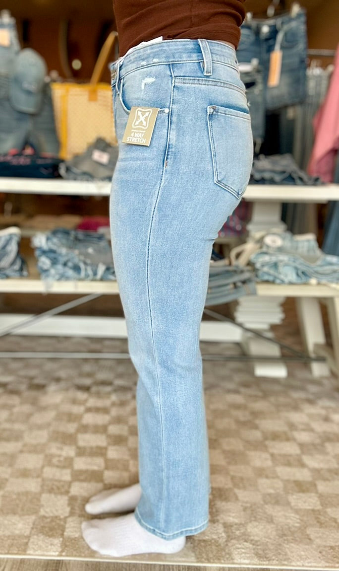 Renee Straight Denim-Risen-R3vel Threads, Women's Fashion Boutique, Located in Hudsonville, Michigan