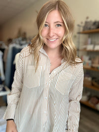 Kasey Button Down-Doe & Rae-R3vel Threads, Women's Fashion Boutique, Located in Hudsonville, Michigan