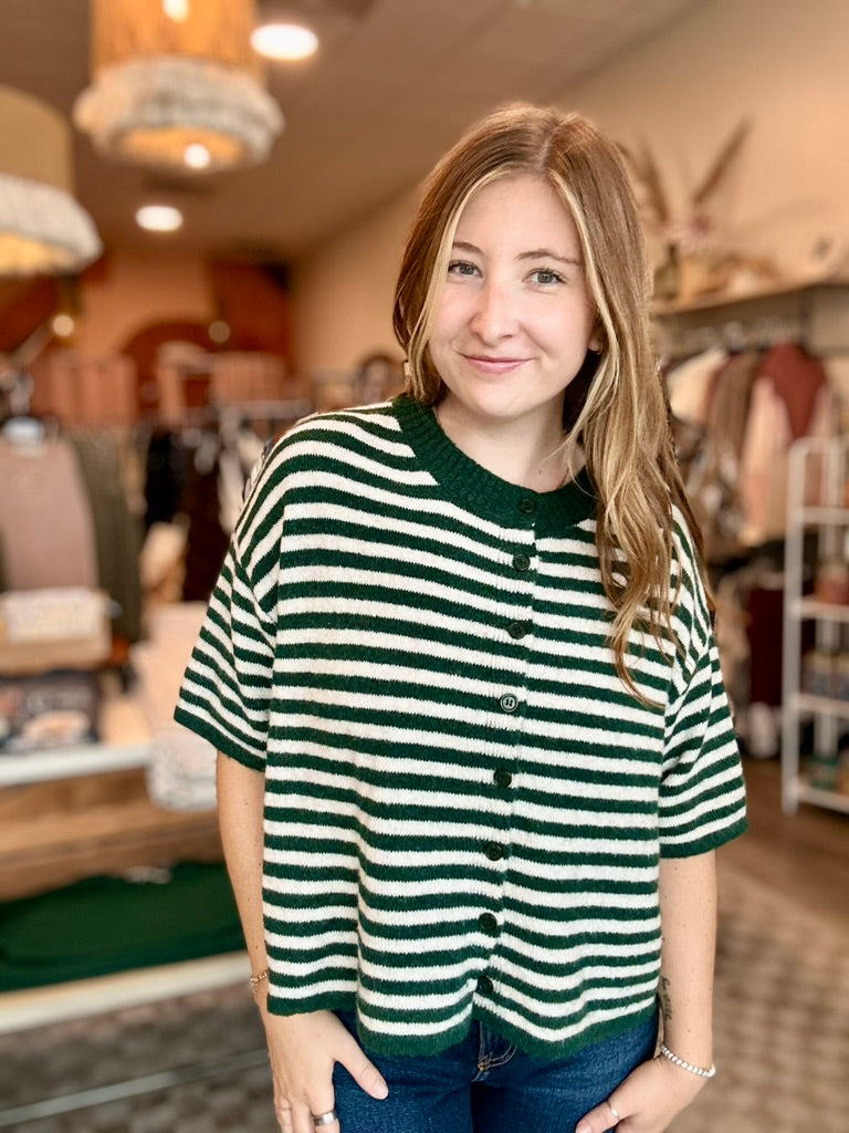 Lyla Short Sleeve Sweater-Zenana-R3vel Threads, Women's Fashion Boutique, Located in Hudsonville, Michigan