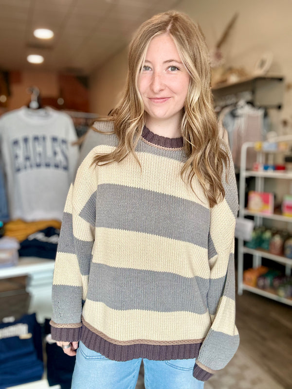 Jones Sweater-Blu Pepper-R3vel Threads, Women's Fashion Boutique, Located in Hudsonville, Michigan