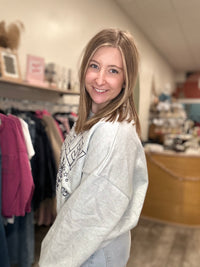 Elle Sweatshirt-Blu Pepper-R3vel Threads, Women's Fashion Boutique, Located in Hudsonville, Michigan