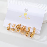 Curated Multi-Line Hoop Earring Set