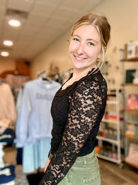 Kara Lace Long Sleeve-Bluivy-R3vel Threads, Women's Fashion Boutique, Located in Hudsonville, Michigan