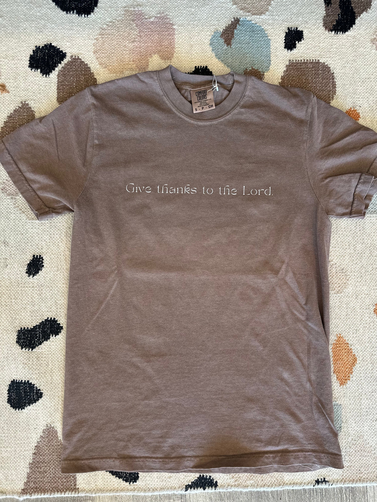 Give Thanks to The Lord Tee-comfort colors-R3vel Threads, Women's Fashion Boutique, Located in Hudsonville, Michigan