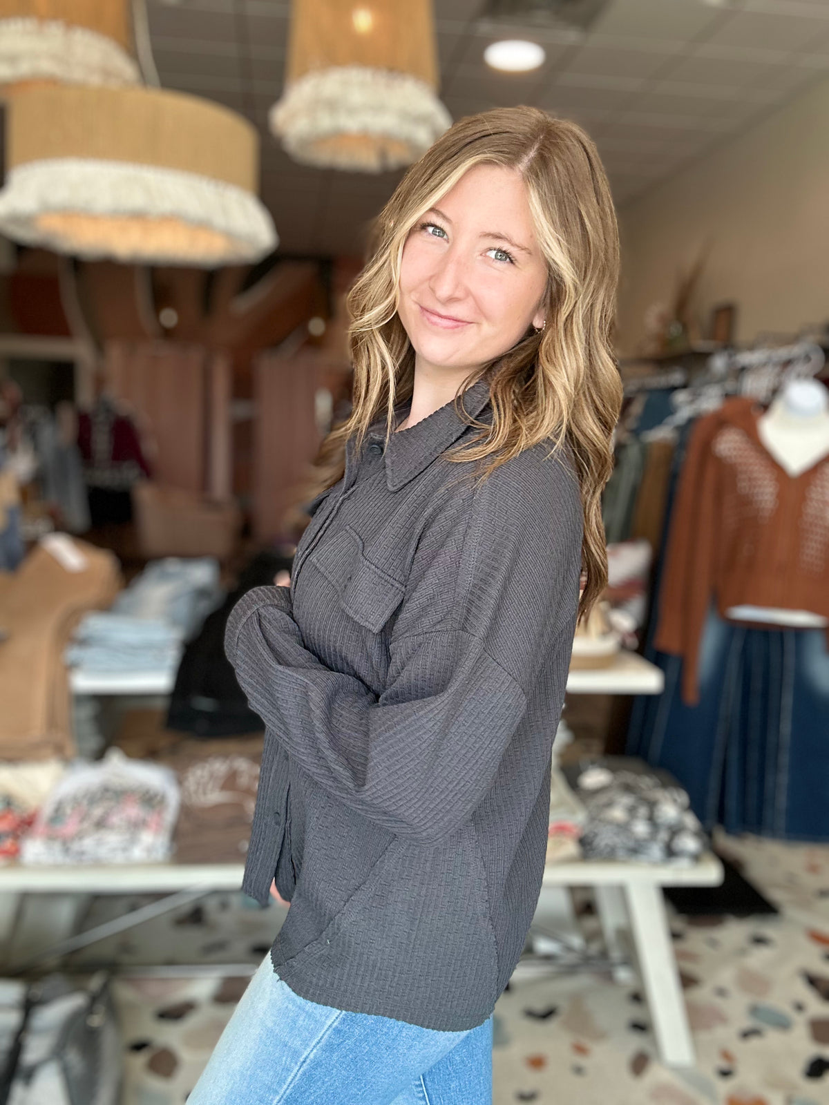 Ashlynn Shacket-New in-R3vel Threads, Women's Fashion Boutique, Located in Hudsonville, Michigan