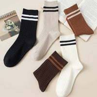 Stripe Crew Sock-JOSSLYN by wall to wall-R3vel Threads, Women's Fashion Boutique, Located in Hudsonville, Michigan