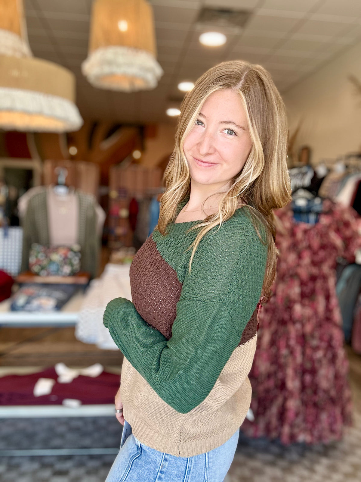 Brooklyn Sweater-Doe & Rae-R3vel Threads, Women's Fashion Boutique, Located in Hudsonville, Michigan