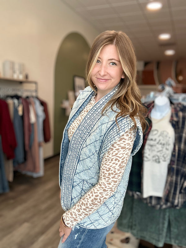 Colette Vest-J.O.A-R3vel Threads, Women's Fashion Boutique, Located in Hudsonville, Michigan