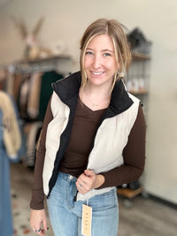 Andie Reversible Vest-Blu Pepper-R3vel Threads, Women's Fashion Boutique, Located in Hudsonville, Michigan