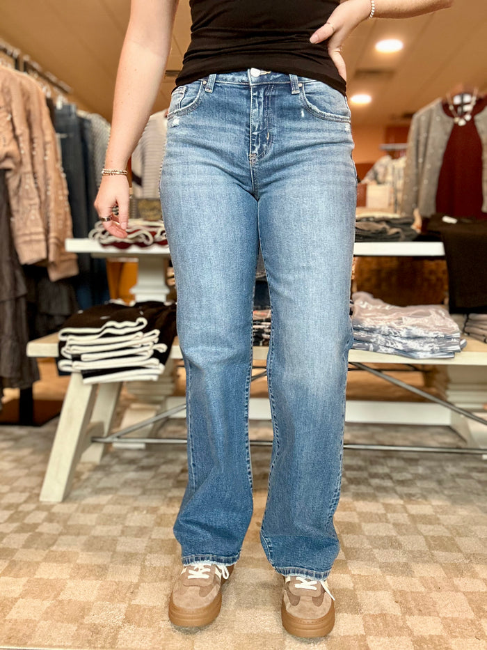 Shayla Slouchy Wide Leg-Risen-R3vel Threads, Women's Fashion Boutique, Located in Hudsonville, Michigan