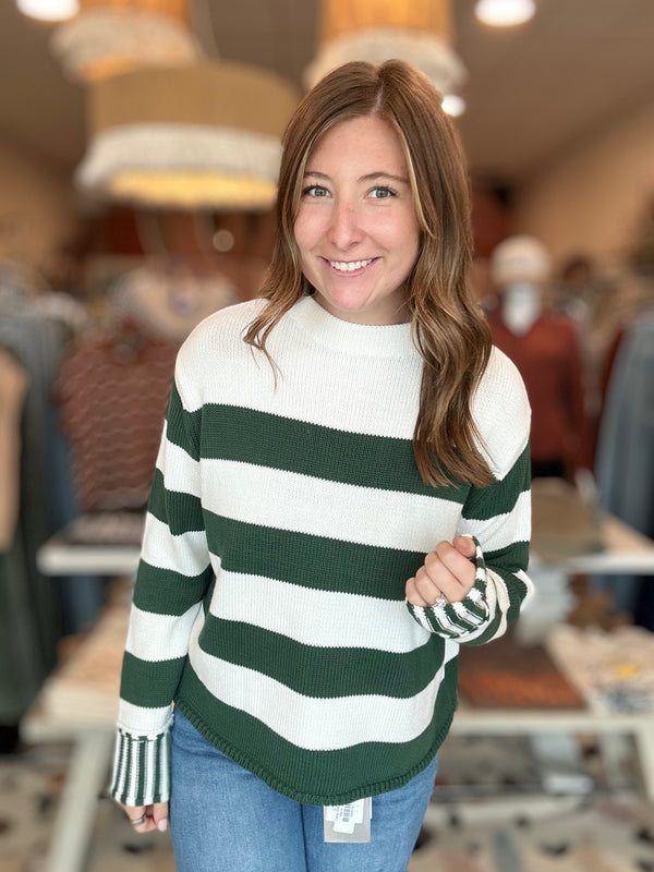 Mia Sweater-Green-Zenana-R3vel Threads, Women's Fashion Boutique, Located in Hudsonville, Michigan