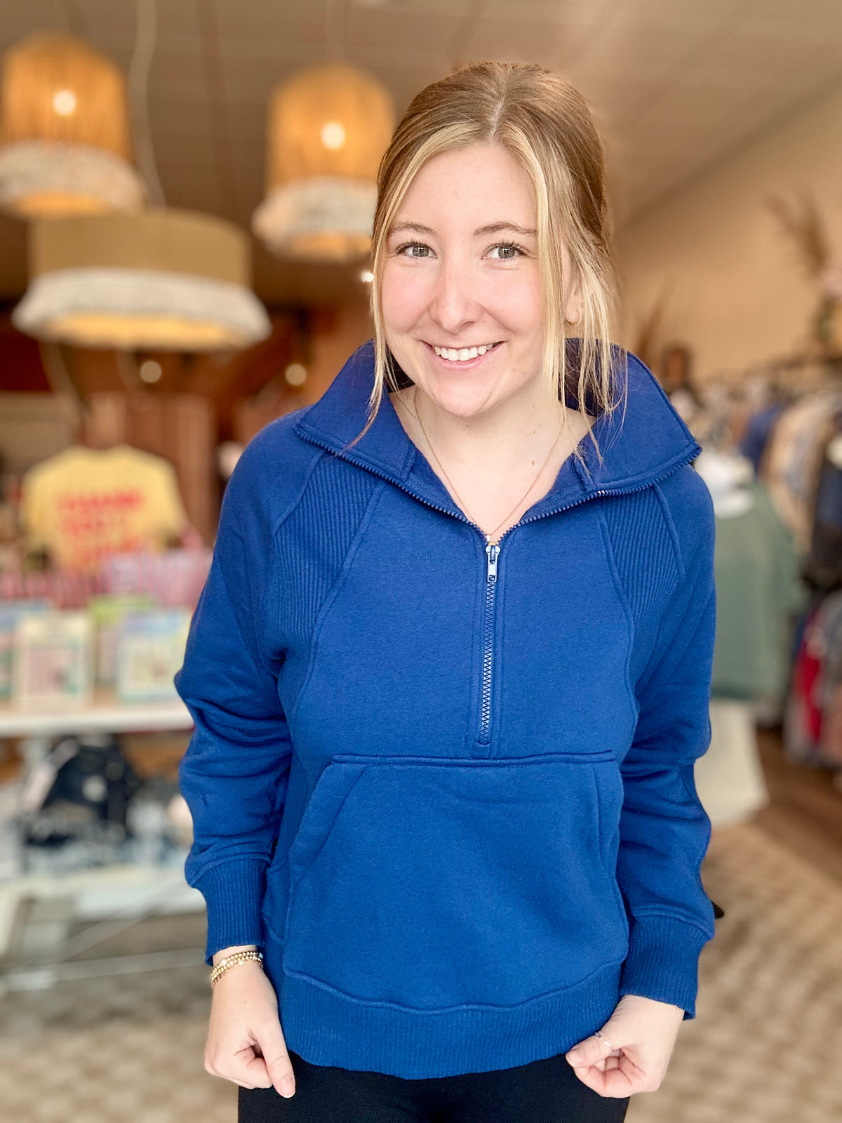 Lucy Half Zip-Zenana-R3vel Threads, Women's Fashion Boutique, Located in Hudsonville, Michigan